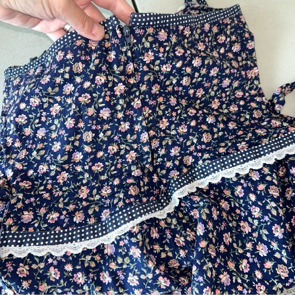 Gunne Sax by Jessica San Francisco 1970s Peplum Sundress Size 7 Fits like a 3 - Picture 12 of 16